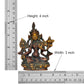 Brass Tara Devi Statue - for Worship, Meditation Spaces, for Home Decor and Office, or as a Thoughtful Spiritual Gift. (Height 4 Inch)