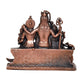 Copper Shiv Parivar Shiva Family Idol Family for Home Decor Mandir Pooja Showpiece (Height 2.5 Inch)