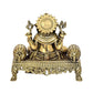 Brass Ganesha Brass Statue Idol for Home Decor Mandir | Height : 4 inch