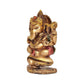 Resin Ganesha on Shankh Decorative for Home Decor Temple Pooja Mandir,Showpiece (Height: 3 Inch)