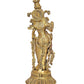 Brass Radha Murti Idol Statue for Home Decor Pooja Mandir Temple Sculpture (Height 15 inch)