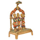 Brass Ram Darbar Brass Statue Idol Ram Darbar, for Home Decor Mandir Pooja (Height : 9 Inch)