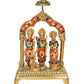 Brass Ram Darbar Brass Statue Idol Ram Darbar, for Home Decor Mandir Pooja (Height : 9 Inch)