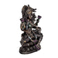 Resin Goddess Lakshmi Ji Statue Idol Decorative Showpiece Home Office Temple Multicolour Height 9 Inches