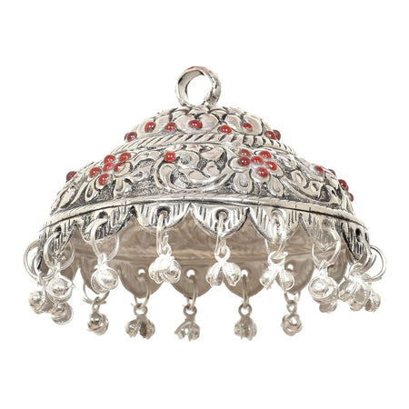Metal Silver Carved Chattar (Height : 2.5 Inch)