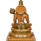 Brass Hanuman Ji Blessing Idol - Hindu Deity Statue for Home Temple (Height: 18 Inch)