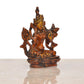 Brass Tara Devi Statue - for Worship, Meditation Spaces, Home Decor Office, or as a Thoughtful Spiritual Gift. (Height 4 Inch)