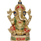 Brass Ganesh Statue Lord Ganesha Idol for Home Decor and Pooja Hindu God Ganapati Figurine (Height 14 Inch)