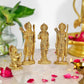 Brass Ram Darabar Statue Idol for Home Decor Temple | Diwali | Height : 6.5 Inches | Pack of 4