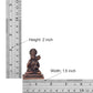 Copper Siting Hanuman Idol - Divine Lord Hanuman Statue for Home and Temple Pooja Decor (Height 2 Inch)