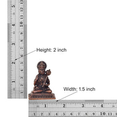 2-inch copper Hanuman idol size shown with height and width measurements