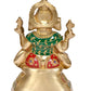 Brass Ganesh Statue - Handcrafted Lord Ganesha Idol for Home Decor and Pooja - Hindu God Ganapati Figurine (Height 11 Inch)