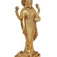 Brass Standing Statue of Lakshmi Idol Lakshmi Murti Height 10 Inch