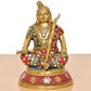 Brass Lord Ram Lala Sitting Statue (Height : 7 inch)