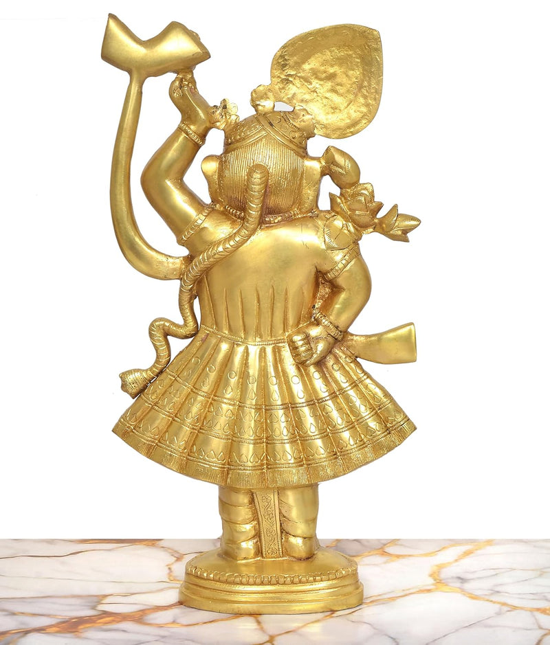 Brass Shreenathji Statue (Height: 18 Inch)