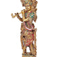 Krishna Krishn Brass Statue Idol Murti for Home Office Shop | Height : 15 inches