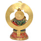 Brass Seated Lord Swami Ayyappan Ayyappa Statue Idol for Home Decor Pooja Mandir Decorative Showpiece (Height 12 Inch)