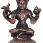 Copper Shri Sharada Devi Statue for Home, Mandir Pooja Decor Idol (Height: 2 Inch)