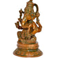 Brass Ganesh Statue Lord Ganesha Idol for Home Decor and Pooja Hindu God Ganapati Figurine (Height 10.5 Inch)