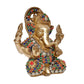 Brass Ganesh Statue Handcrafted Lord Ganesha Idol for Home Decor and Pooja - Hindu God Ganapati Figurine (Height 6.5 Inch)