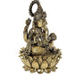 Fine Brass Lord Ganesha Ganpati Idol Vinayak Religious Statue Murti (Height 6 Inch)