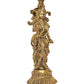 Brass Radha Murti Idol Statue for Home Decor Pooja Mandir Temple Sculpture (Height 15 inch)