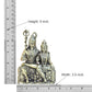 Bronze Shiva and Parvati Sitting for Home Decor Mandir Pooja Showpiece (Height 5 Inch)