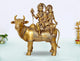 Brass Shiv Parivar Shiva Family Idol Family Sitting On Nandi Home Decor Height 26 Inch