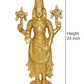 Brass Lord Tirupati Bala Ji Idol Statue for Home Temple Office Decor Figurine Showpiece (Height 24 Inch)