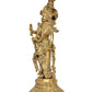 Brass Radha Murti Idol Statue for Home Decor Pooja Mandir Temple Sculpture (Height 15 inch)