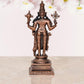 Copper Lord Vishnu Idol Vishnu Standing Statue for Home Decor mandir PoojaTemple Showpiece, (Height 5 Inch)