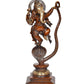 Brass Lord Ganesha Dancing on Serpent Shesha - Hindu Deity Idol for Puja and Gifts (Height 11.5 Inch)