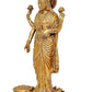 Brass Standing Statue of Lakshmi Idol Lakshmi Murti Height 10 Inch