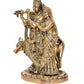 Brass Radha Krishna with Cow Idol Statue for Home Decor and Pooja Mandir Office Decor (Height 9.5 Inch)