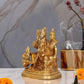 Brass Shiv Parivar Shiva Family Idol Family for Home Decor Mandir Pooja Showpiece Statue (Height 5 Inch)