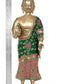 Brass Standing Buddha Statue Handcrafted Spiritual Decor for Home Decor and Office Idol (Height 21.5 Inch)