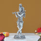 Bronze Lord Krishna Idol Figurine Sculpture Playing Flute Statue, for Home Decor Mandir Pooja Decorative Showpiece, (Height 6.5 Inch)