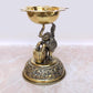 Brass Elephant Oil Lamp Diya for Home Pooja Antique Items Gift Items Deepam Diwali Home and Office Decor (Height: 5 Inch)