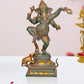 Brass Lord Dancing Ganesha Murti - Ganesh Religious Statue for Home Temple (Height 19 Inch)