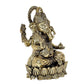 Fine Brass Lord Ganesha Ganpati Idol Vinayak Religious Statue Murti (Height: 5 Inch)