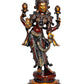 Lakshmi Idol in Standing Position Maha Lakshmi Brass Idol Laxmi MATA Brass Idol for Prosperity Golden Height 18 Inches