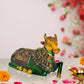 Brass Shiva Seated Nandi Statue Nandi Bull for Shiv Temple Showpiece Home Decor Pooja Temple (Height: 6 Inch)