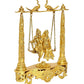 Brass Murlidhar Radha Krishna Murti Statue Idol Playing On Swing Idol Brass Statue, (Height 19 Inch)