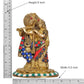 Brass Radha Krishna Idol Statue for Home Decor and Pooja Mandir Office Decor (Height 8 Inch)