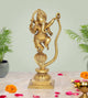 Brass Lord Ganesha Dancing on Serpent Shesha - Hindu Deity Idol for Puja and Gifts (Height 11.5 Inch)