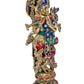 Brass Lord Krishna Idol Krishna Figurine Sculpture Decorative Showpiece Home Office Temple Best Gift Item Multicolour Height 21 Inches