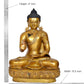 Brass Buddha Statue Handcrafted Spiritual Decor - Meditating Buddha Idol for Home Decor and Office (Height 21 Inch)