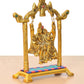 Metal Radha Krishna Idol on Swing Statue (Height : 7 Inch)