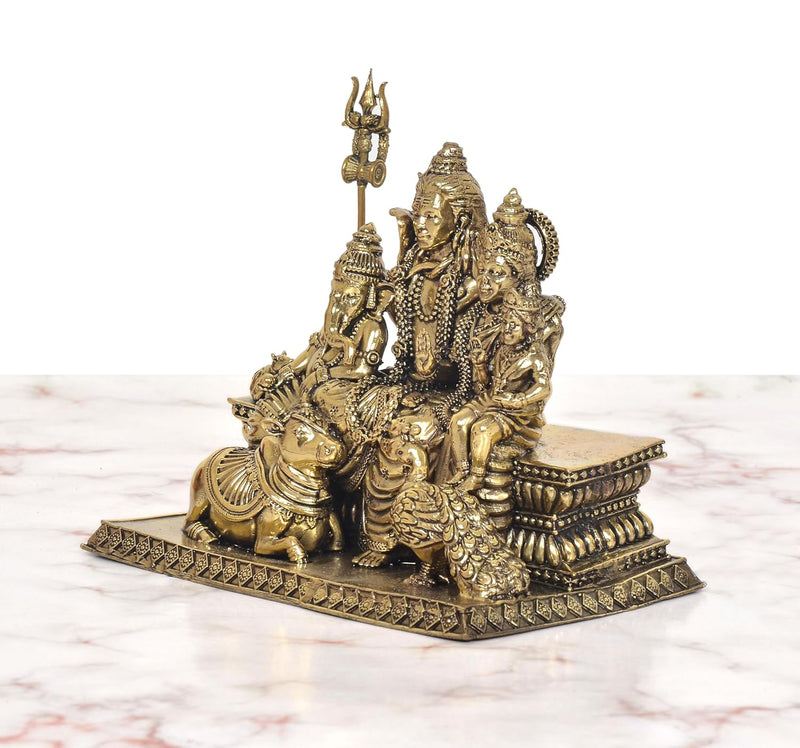 Bronze Shiv Parivar Murti (Height : 6.5 Inch)