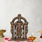 Resin Lord Swami Kartikeya Ji Kartik Statue with Peacock Murugan Subramanya Murti Height 8.5 Inch